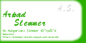 arpad slemmer business card